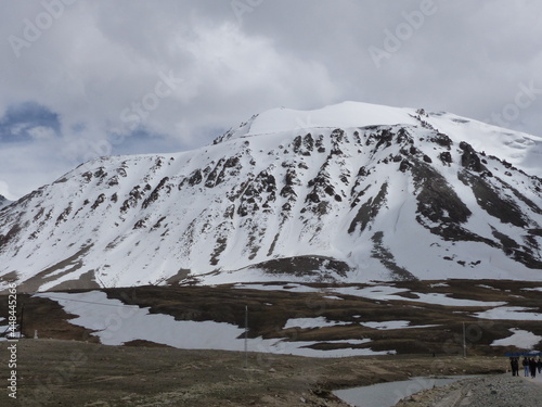 snow covered mountains