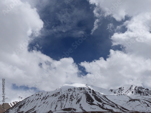 clouds over the mountains