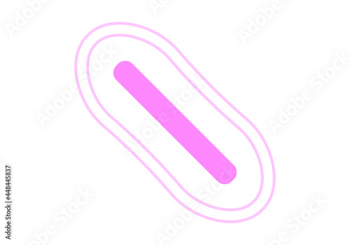 Icono de compresa para la menstruación. 