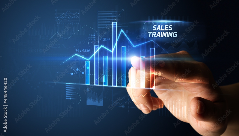 Hand touching business concept Hand touching business concept
