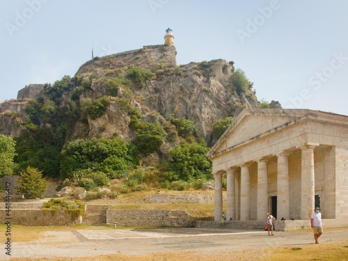 Church of St. George on an island in the city of Kerkyra in Greece. photo