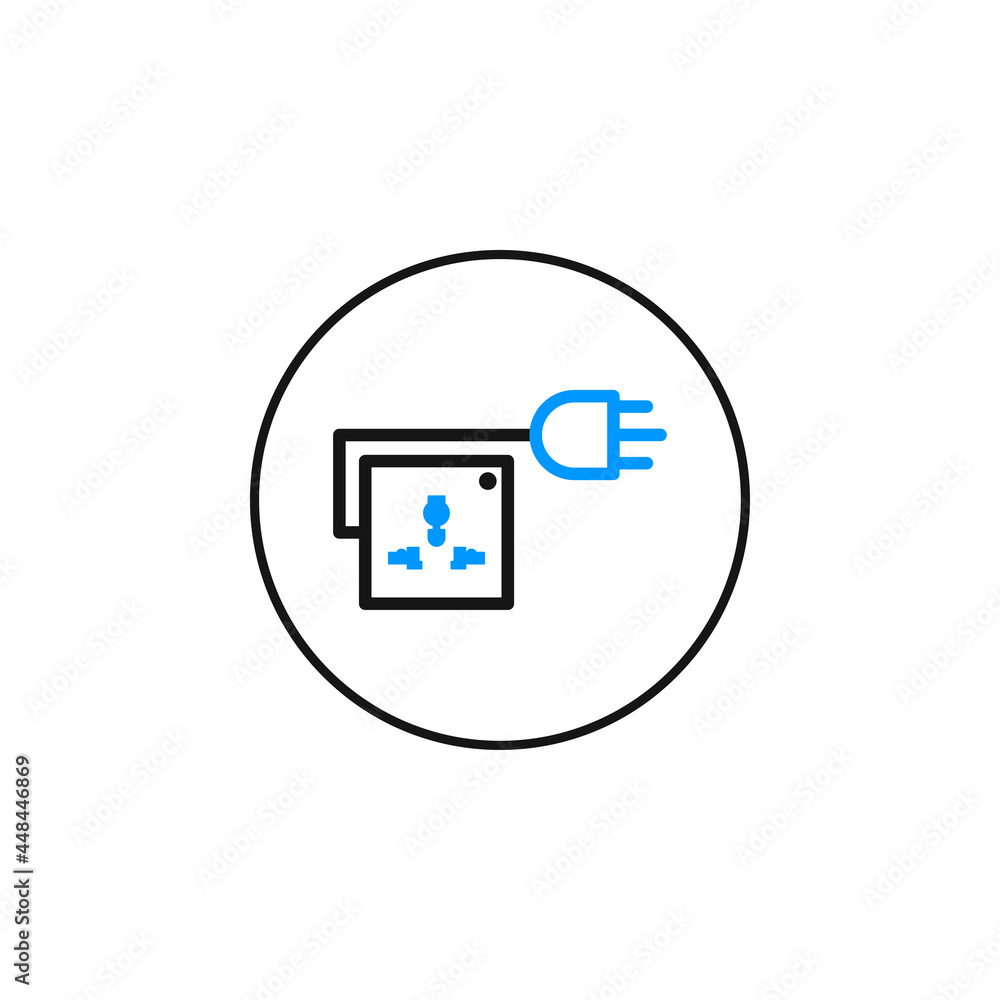 electric plug icon vector electric plug icon vector