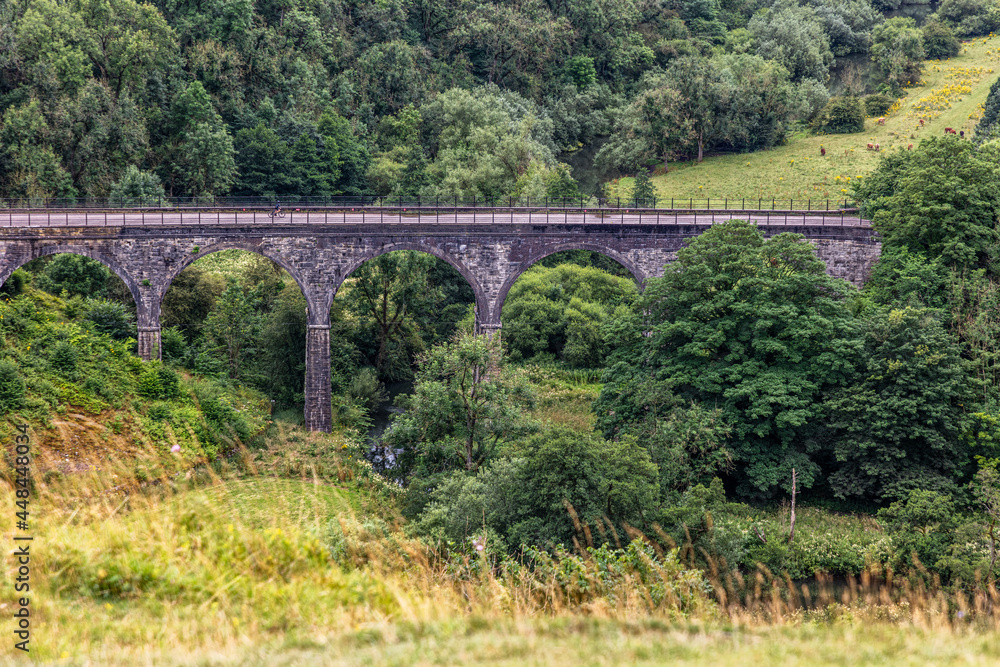 Monsal head viaduct. Along the monsal trail in the peak district, UK