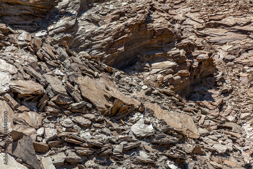 Quarzit und Schiefer, Gestein,  Kuiseb Canyon, Namibia photo