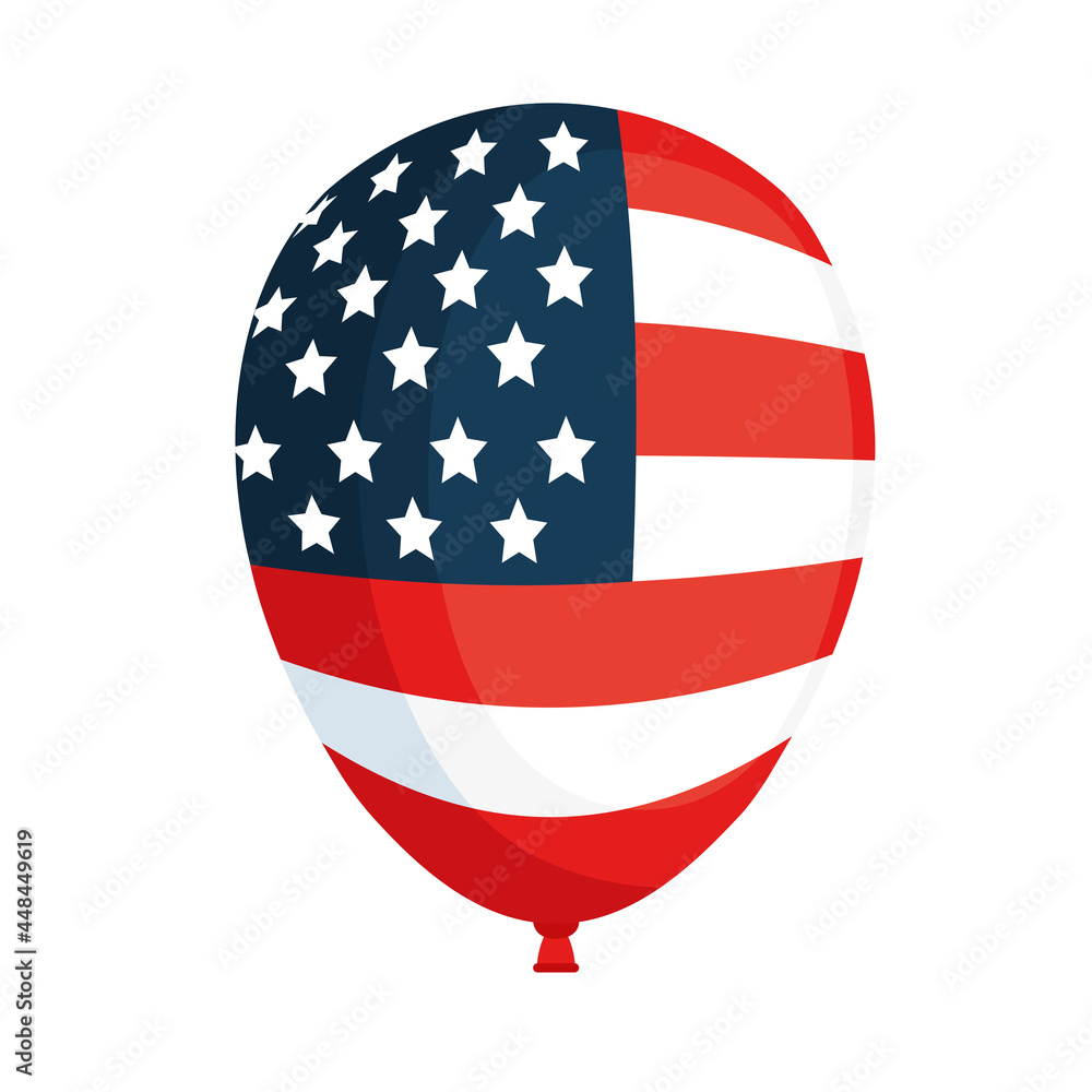 balloon with united states flag