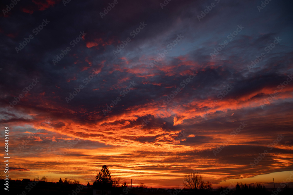 Obraz premium Winter Sunrise in Croatia