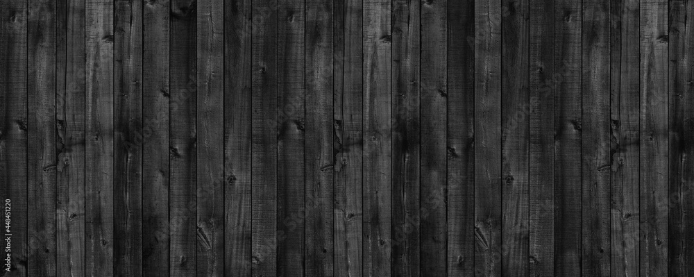 Fototapeta premium Black Wood texture background.