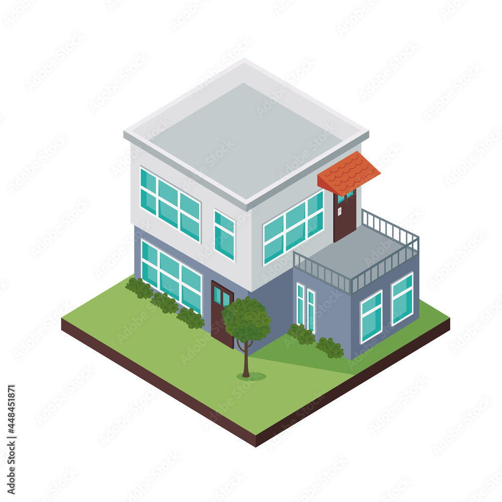 three dimensional house icon three dimensional house icon
