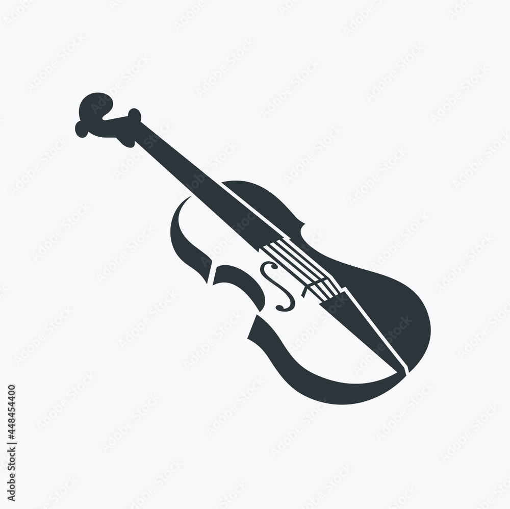 Obraz premium illustration of violin, vector art.