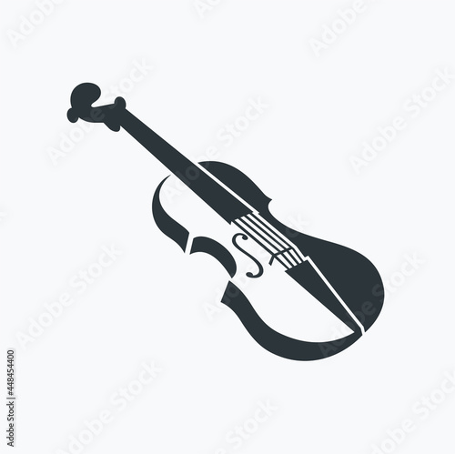 illustration of violin, vector art.