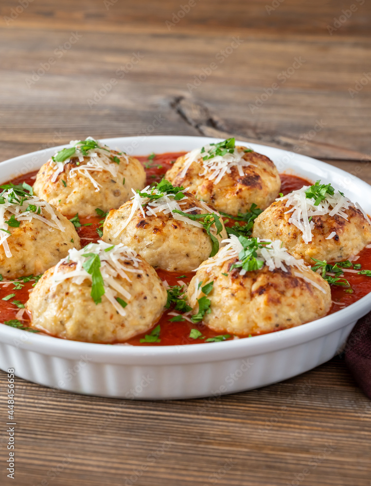 Bowl of meatballs with tomato sauce Bowl of meatballs with tomato sauce