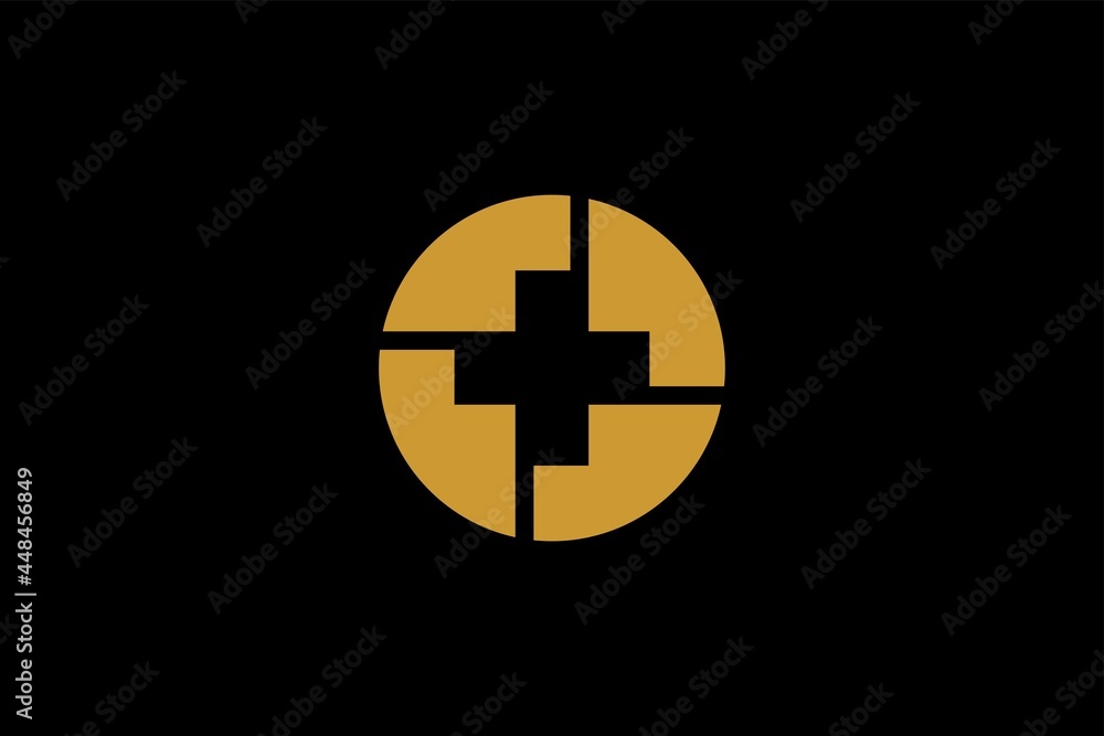 Cross medical logo design vector. Health clinic logo sign. Cross medical logo design vector. Health clinic logo sign.