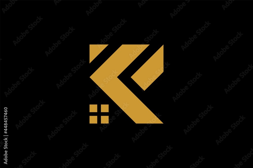 Letter K logo design vector. KF monogram sign symbol. Letter K logo design vector. KF monogram sign symbol.