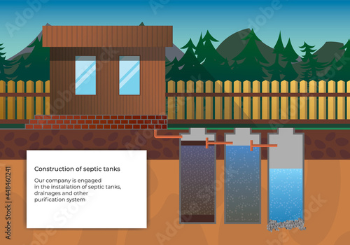 A welcome slide from an septic service company.