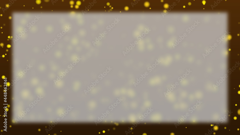 Fototapeta premium Lots of golden glitter particles and white copy space