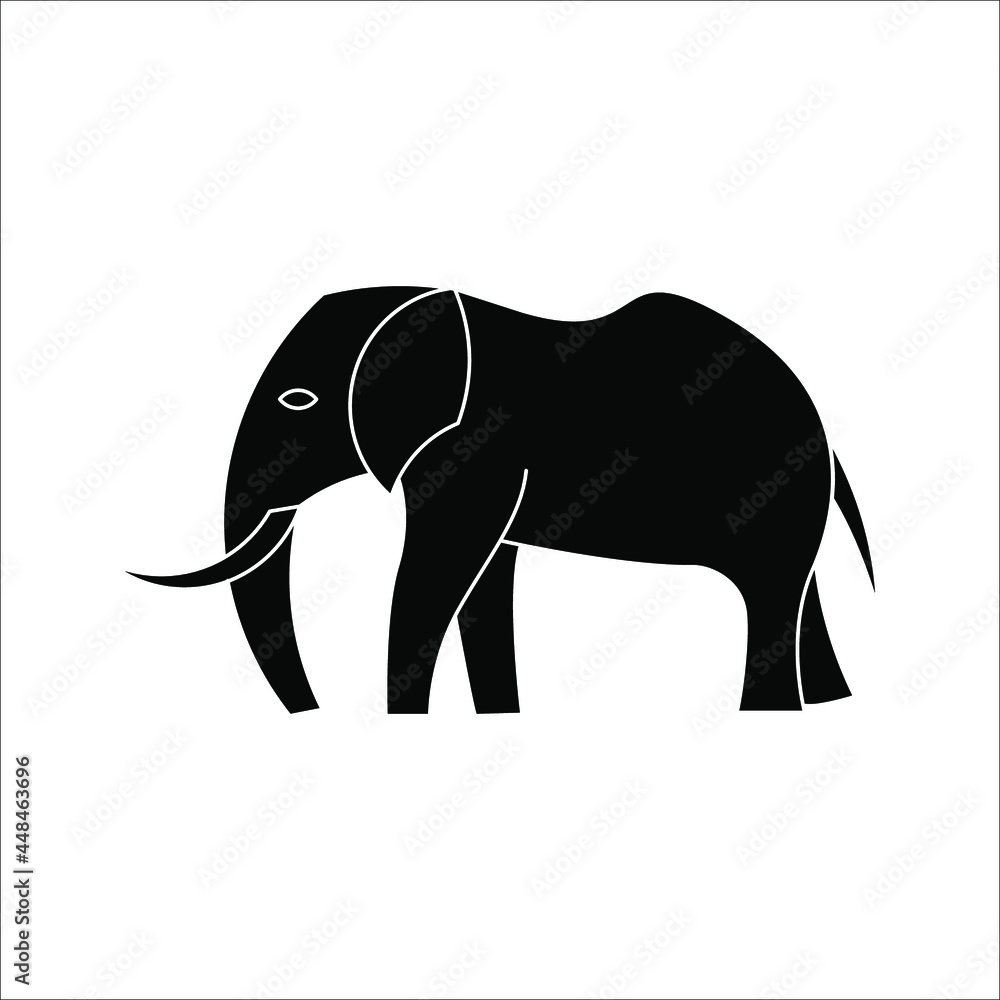 elephant icon. logo vector illustration. elephant icon. logo vector illustration.