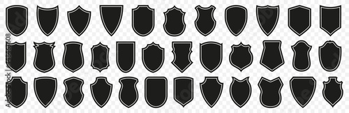 Shield icons symbol set. Protect shield vector illustration