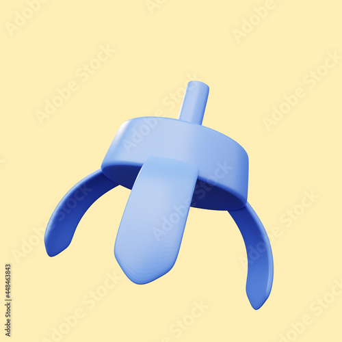 3d illustration of simple icon crane