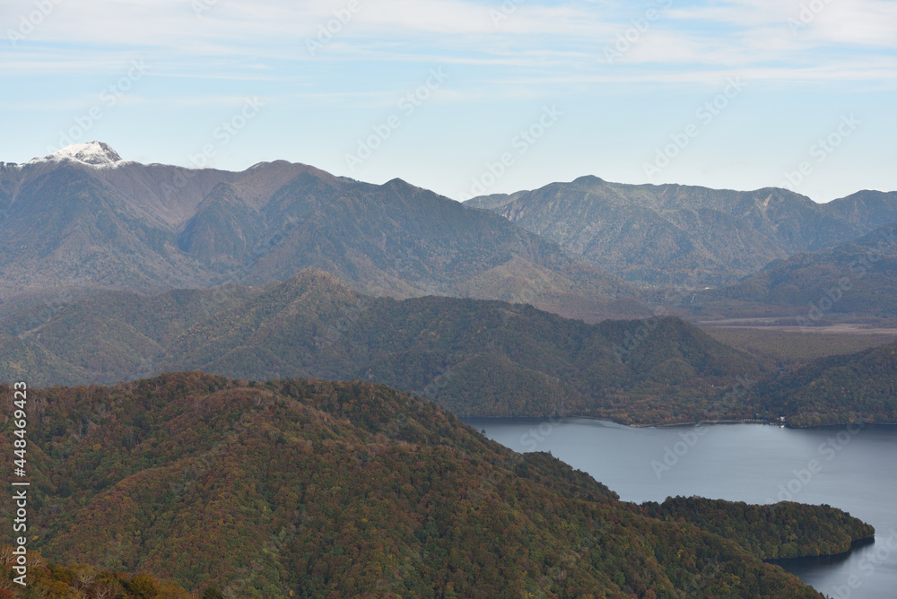 View of Mt. Shirane from Nikko, Tochigi, Japan