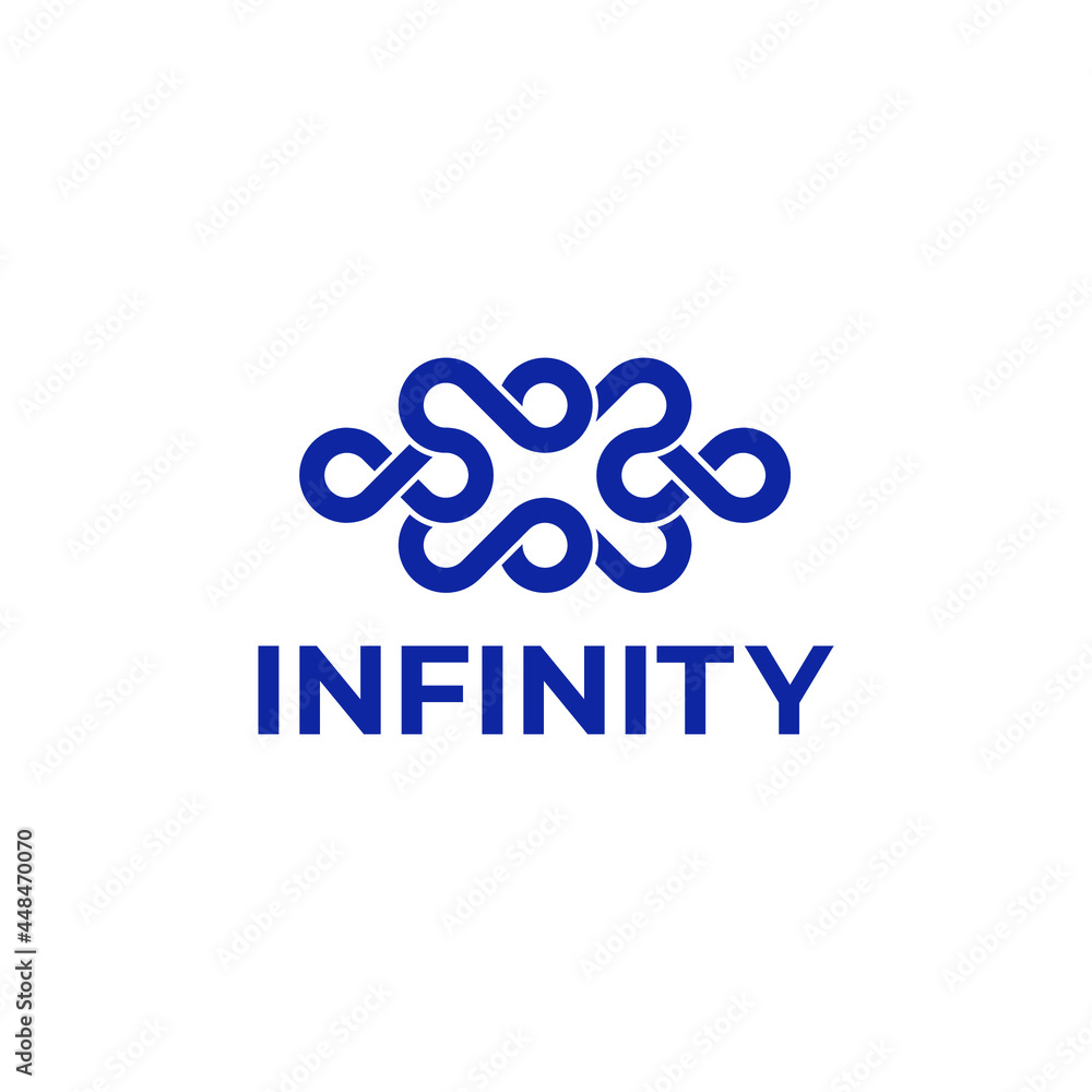 Infinity logo Vector illustration template Infinity logo Vector illustration template