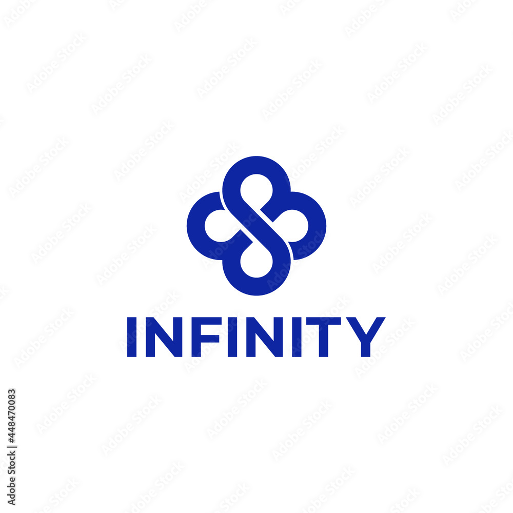 Infinity logo Vector illustration template Infinity logo Vector illustration template