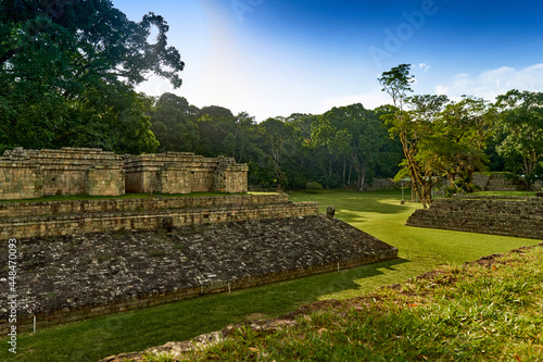 Ancient Mayan city of Copan in Honduras. 