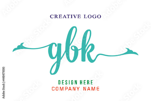 GBK lettering logo is simple, easy to understand and authoritative