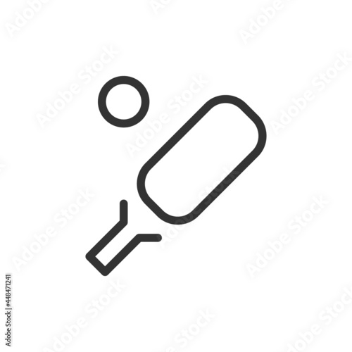 Cricket thin line icon.