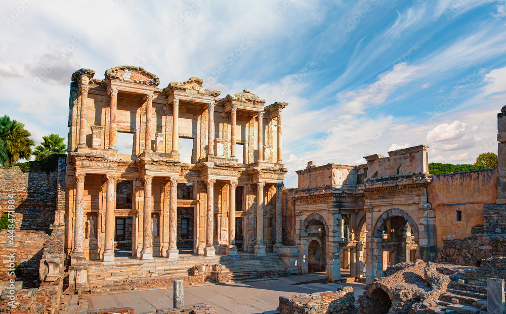 Celsus Library in Ephesus - Selcuk, Turkey