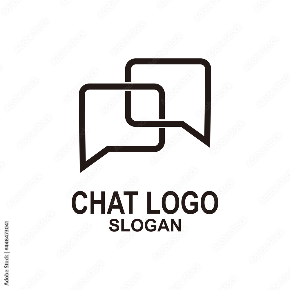 chat logo icon illustration design chat logo icon illustration design