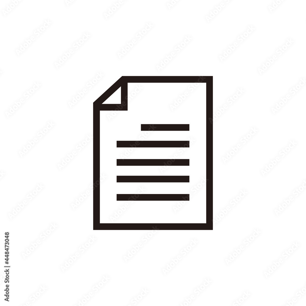 document icon vector illustration sign document icon vector illustration sign