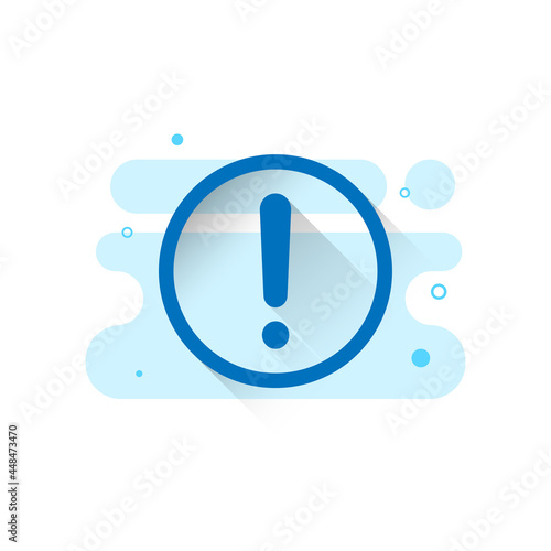alert mark concept illustration flat design vector eps10. simple, modern graphic element for landing page, empty state ui, infographic, icon