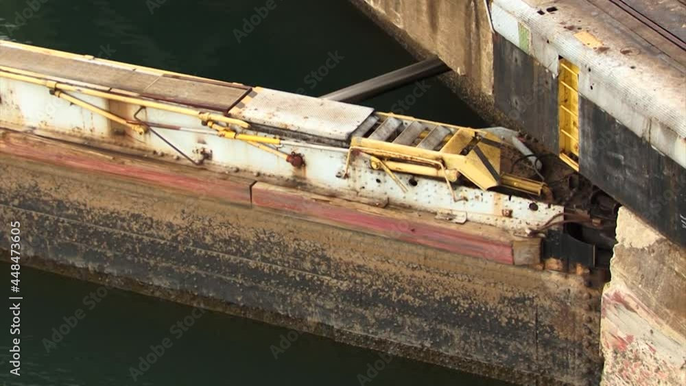 Detail of the Hydraulic Gates system at Gatun Locks, Panama Canal. Detail of the Hydraulic Gates system at Gatun Locks, Panama Canal.