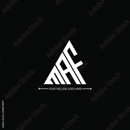 MAF letter logo creative design. MAF unique design
 photo