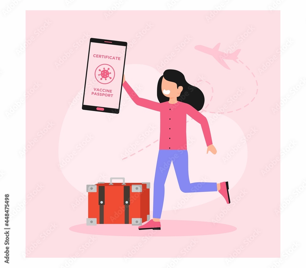 Fototapeta premium Health Passport Vaccination Certificate concept