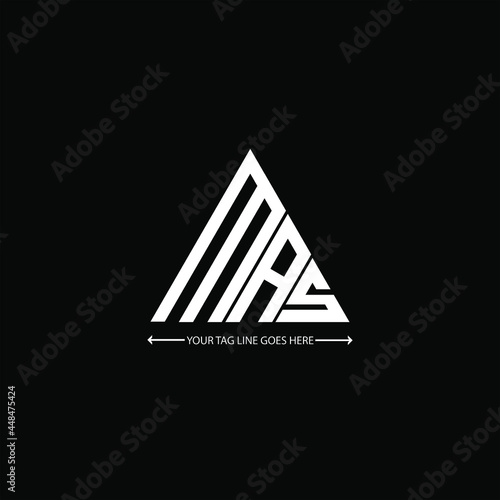 MAS letter logo creative design. MAS unique design