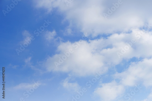 blue sky with white clouds