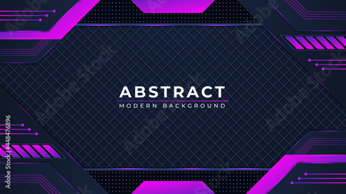 Modern abstract luxury colorful tech gaming background design.