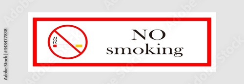 sign no smoking icon, vector symbol illustration