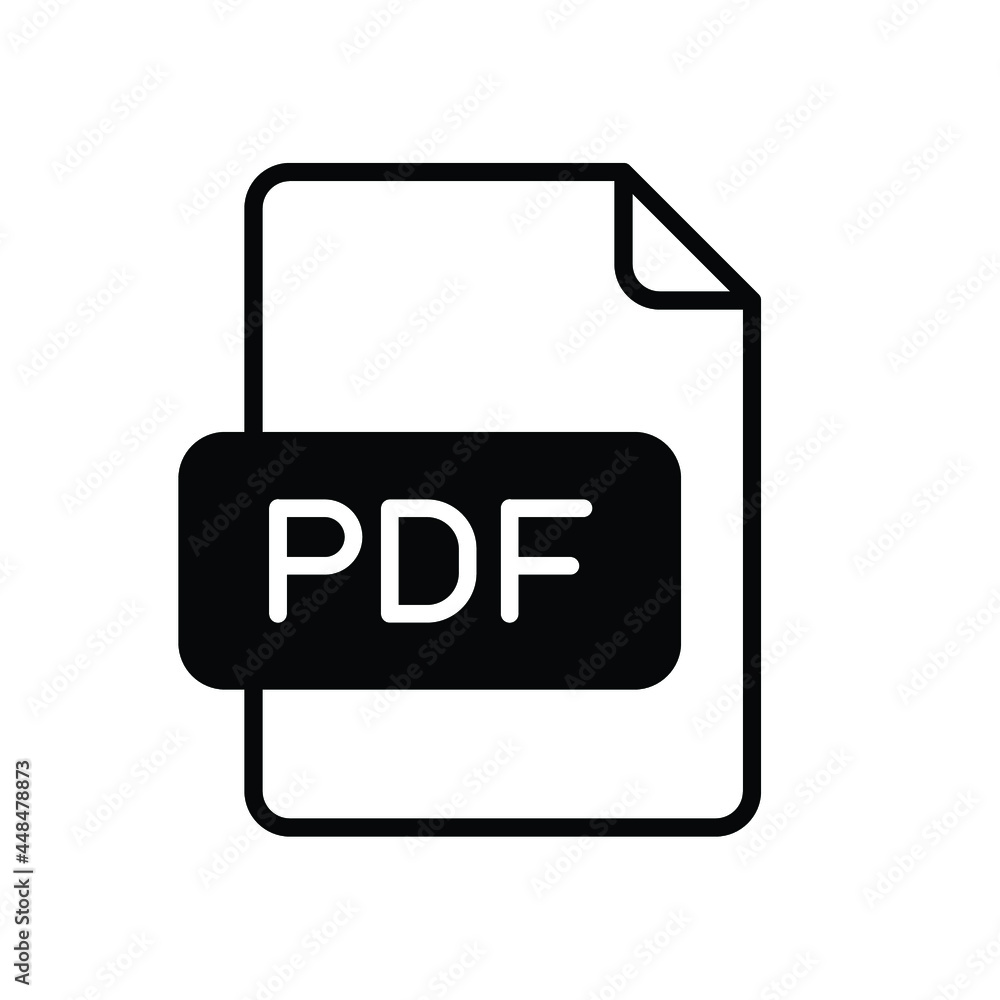 Pdf line icon. Simple outline design style. File, format, download, symbol, banner, button, sign concept. Vector illustration isolated on white background. Eps 10. Pdf line icon. Simple outline design style. File, format, download, symbol, banner, button, sign concept. Vector illustration isolated on white background. Eps 10.