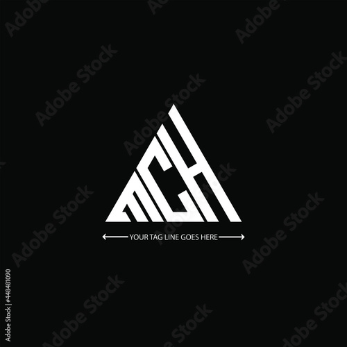 MCH letter logo creative design. MCH unique design
 photo