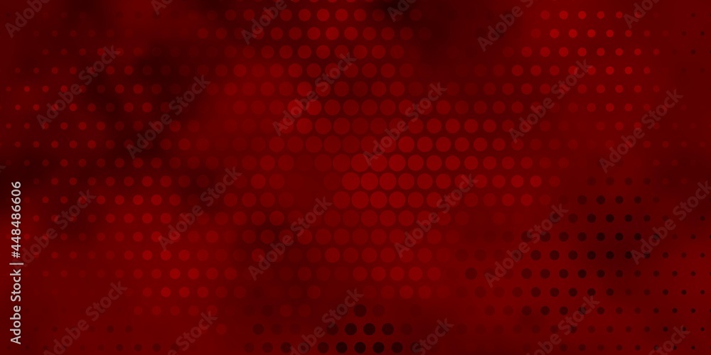 Dark Red vector template with circles. Dark Red vector template with circles.