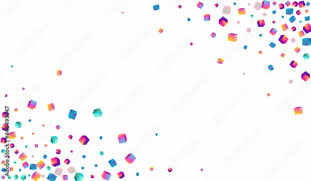 Iridescent Rhombus Vector White Background. Iridescent Rhombus Vector White Background.