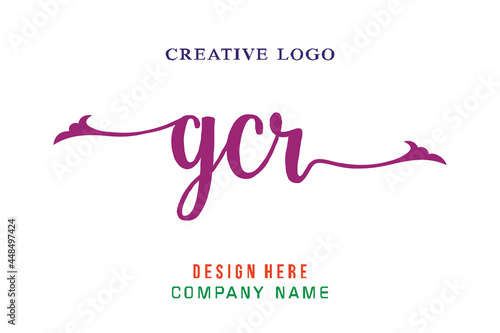 GCR lettering logo is simple, easy to understand and authoritative photo