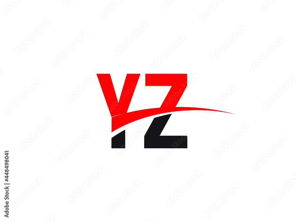 Obraz premium YZ Letter Initial Logo Design Template