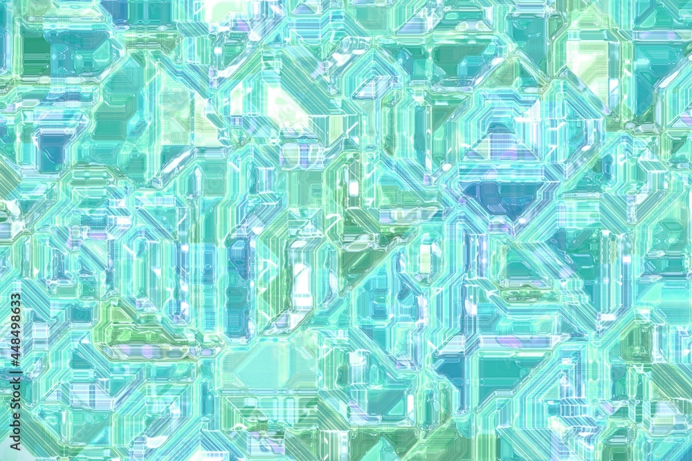 amazing optic crystal template digital drawn texture illustration