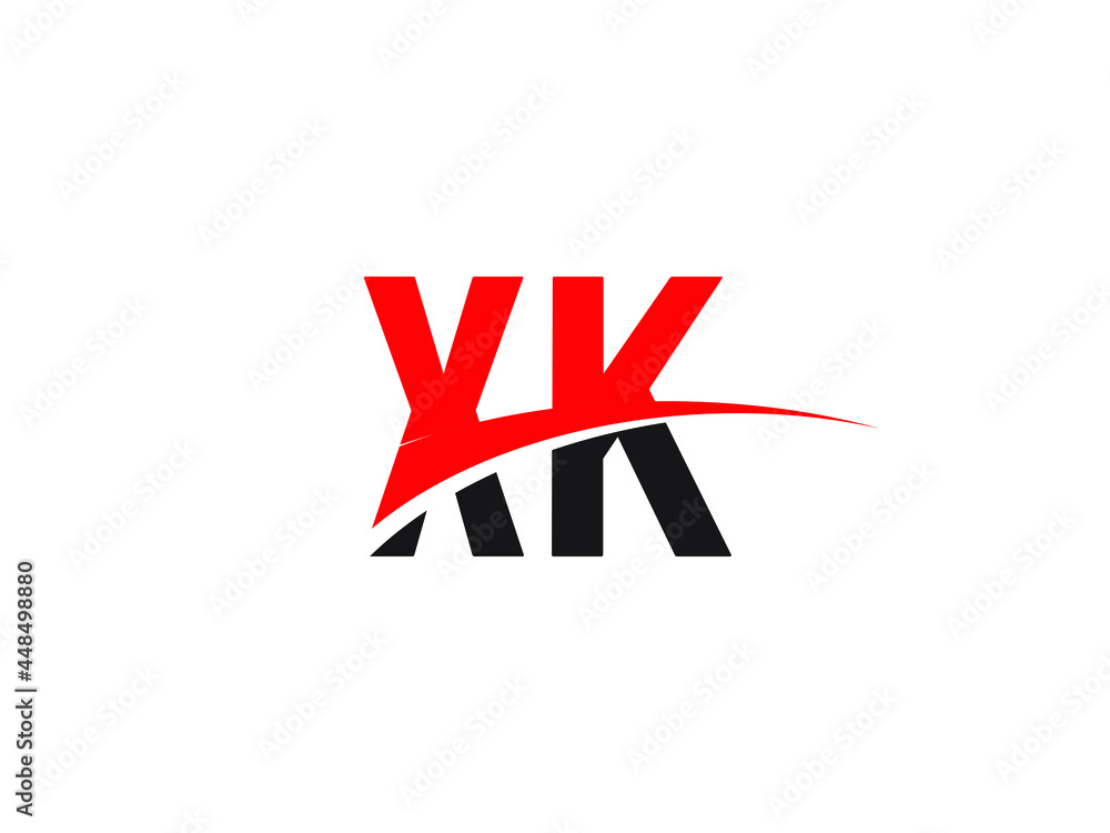Obraz premium XK Letter Initial Logo Design Template