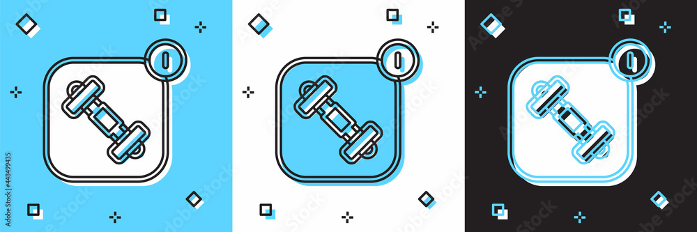 Set Fitness app for sports icon isolated on blue and white, black background. Healthcare mobile app concept. Online fitness or mobile trainer. Vector Set Fitness app for sports icon isolated on blue and white, black background. Healthcare mobile app concept. Online fitness or mobile trainer. Vector