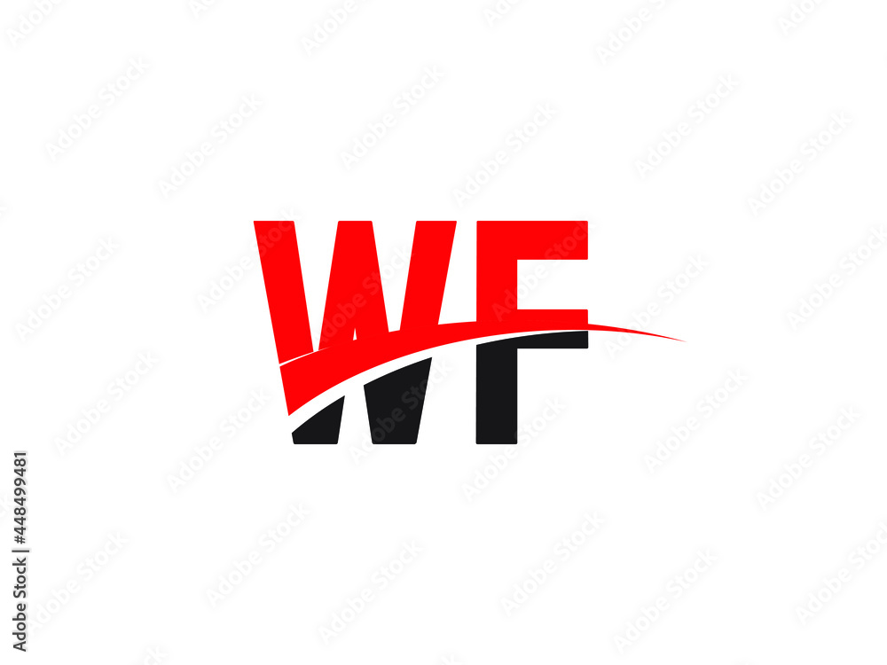 WF Letter Initial Logo Design Template WF Letter Initial Logo Design Template