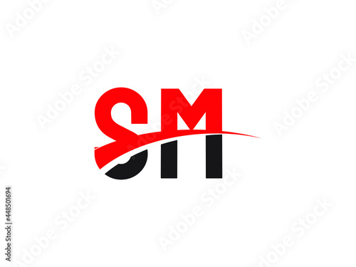 Wallpaper Mural SM Letter Initial Logo Design Template Torontodigital.ca